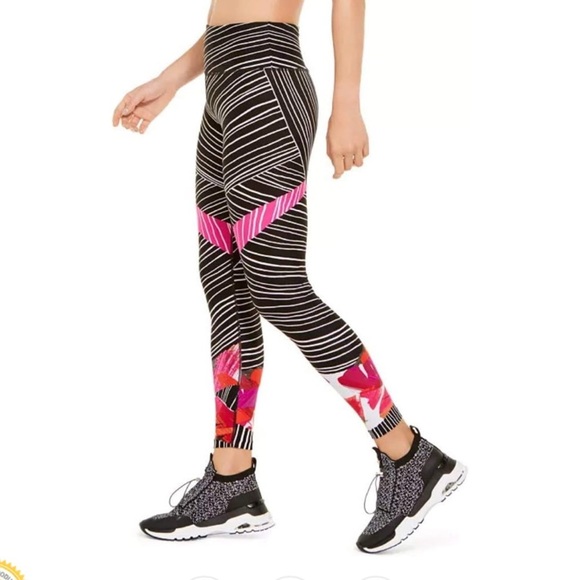 Calvin Klein | Black and Pink Patterned Leggings - Picture 12 of 13